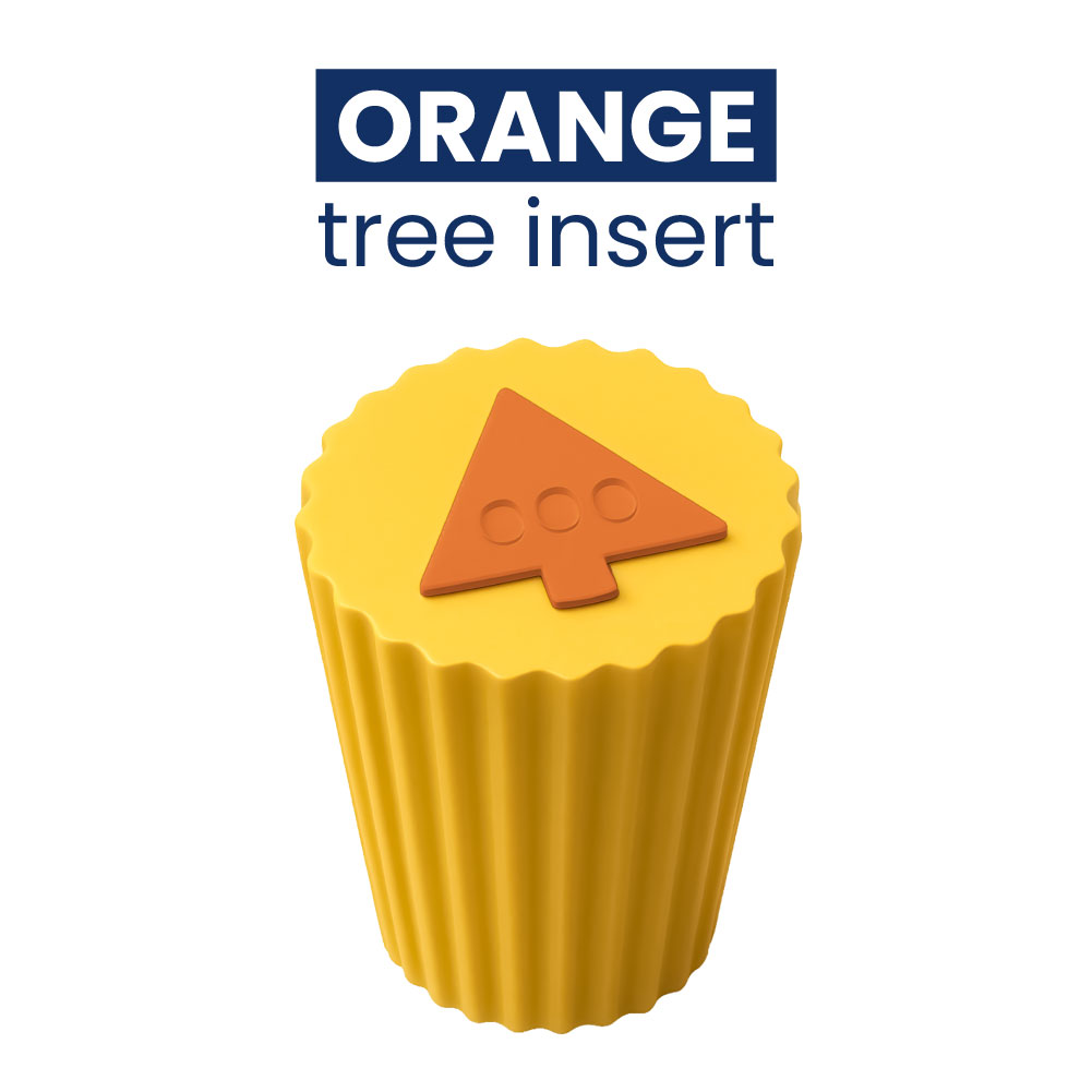 Q-mark plug orange tree insert