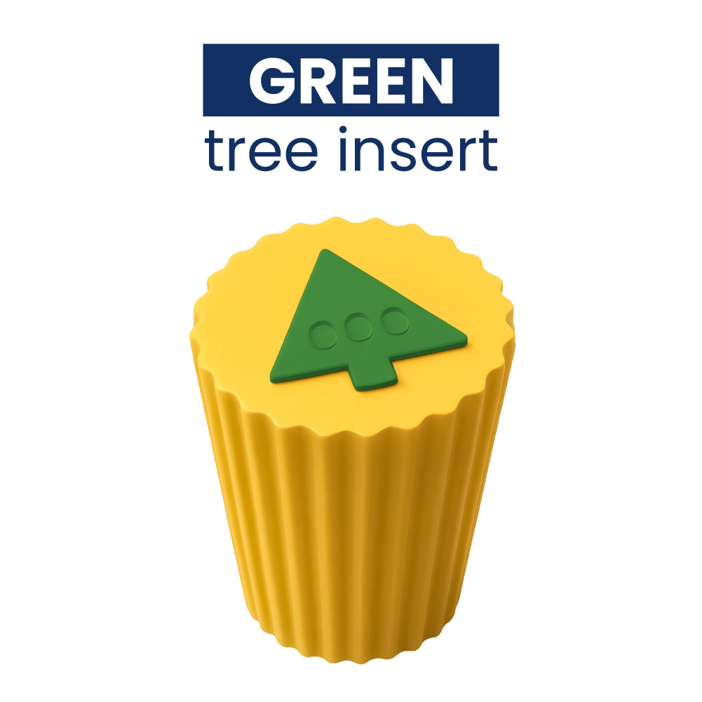Q-mark doors green tree insert plug