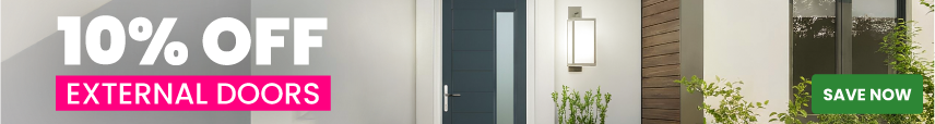 10% off Crystal external doors