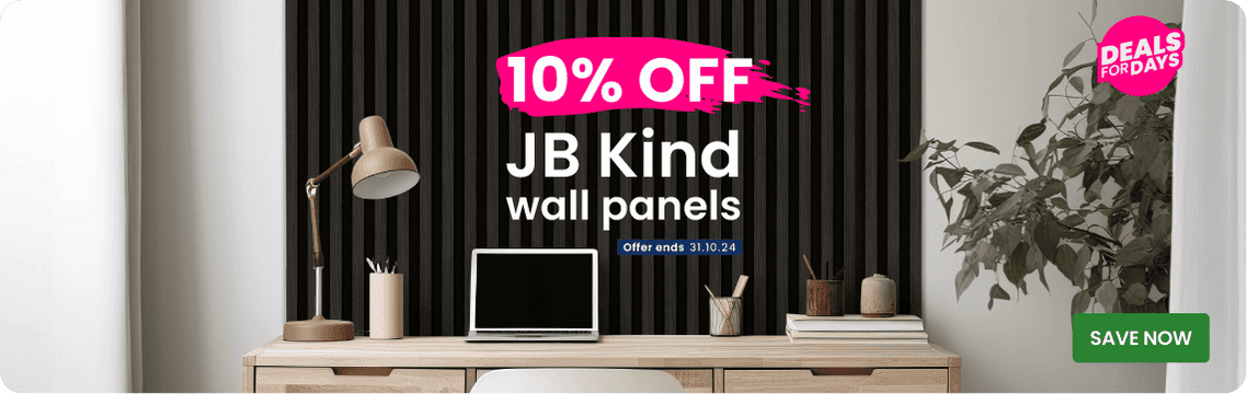 10% off JB Kind wall panels  