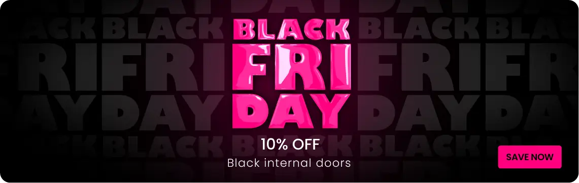 10% off black internal doors 