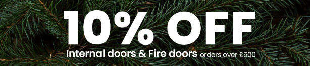 In time for Christmas 10% off internal & fire door orders over £500 
